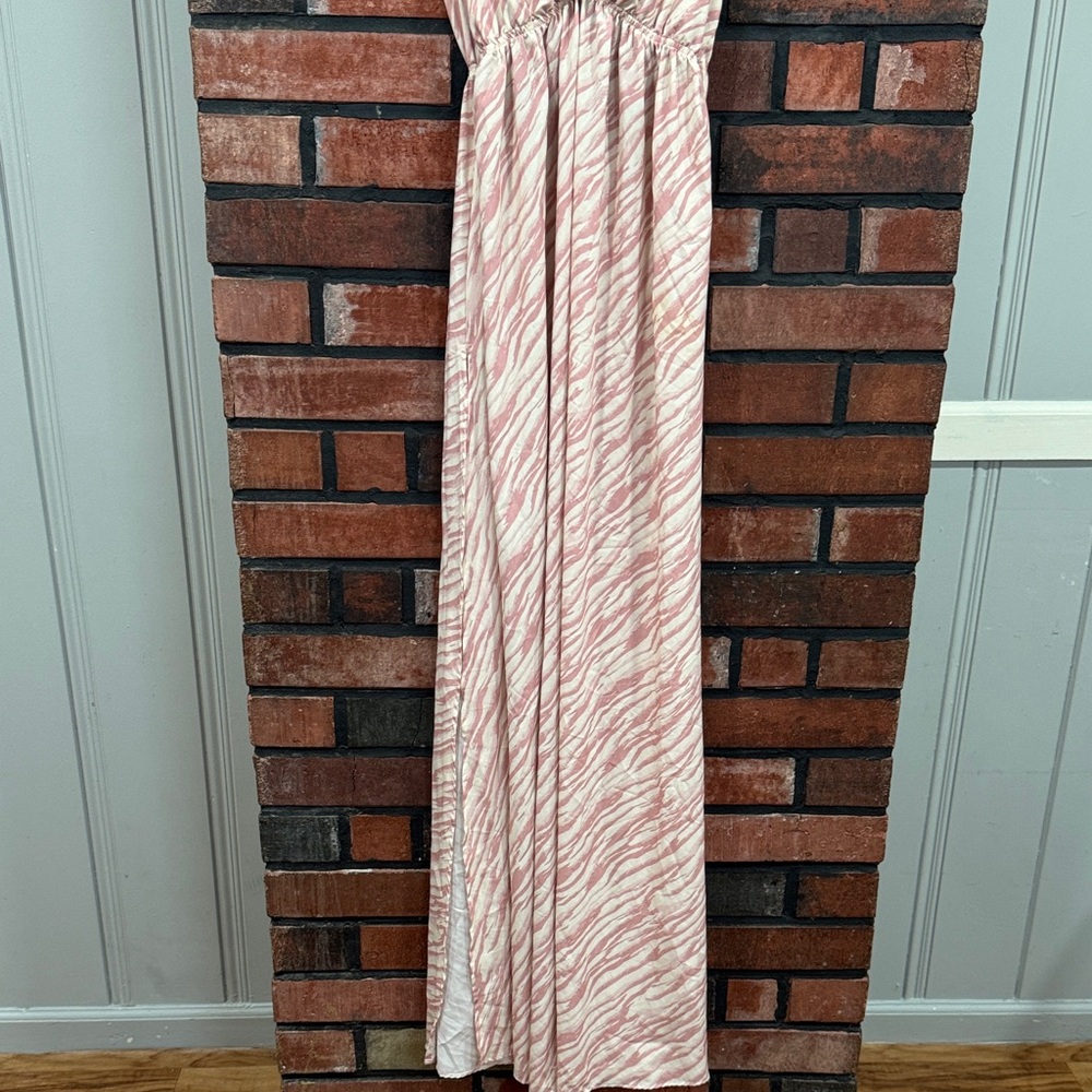 Zebra-Striped Cover-Up Maxi Dress - Picture 10 of 14